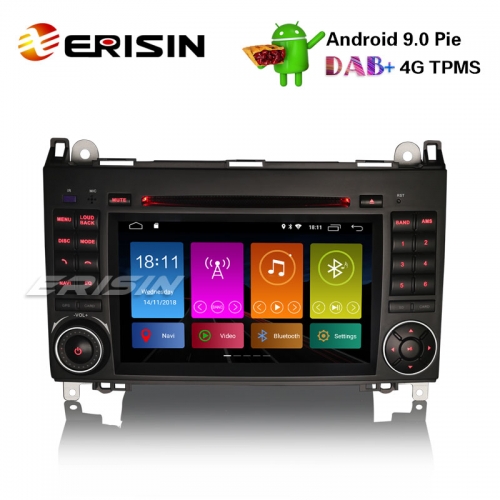Erisin ES2972B 7" Android 9.0 DAB +カーステレオメルセデスA / BクラススプリンターVito Viano GPS SatNav CD
