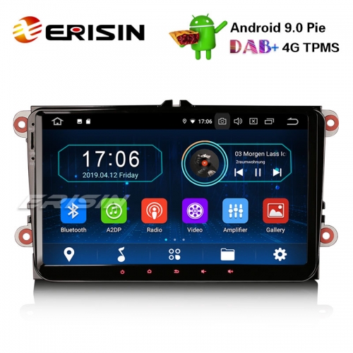 Erisin ES8901V 9" VWゴルフパサートティグアンポロシート用Android 9.0パイDAB + OPSカーステレオGPS