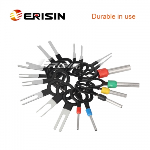 Erisin ES029 18pcs Auto/Car Terminal I Removal Tool Electrical Wiring Crimp Connector Pin Extractor Puller Repair