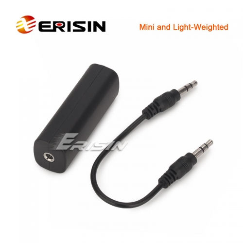 Erisin ES235 DC 3.5mm Audio Jack Ground Loop Noise lsolator Anti-Interference Eliminate Buzzing/Hum/Hiss Noise