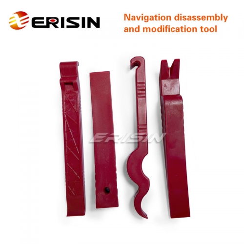 ES027 4PCS Auto/Car Audio Removal 1 Tool Wedge Pry Crowbar Disassembly Trim Panel Dashboard Clip Car Stereo