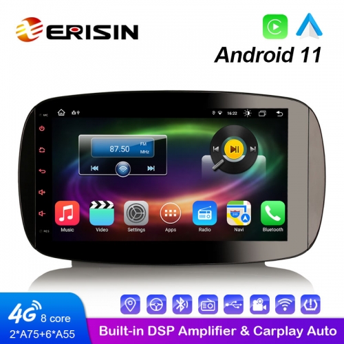 Erisin ES8699S 9 &quot;Android 11.0カーメディアプレーヤーCarPlay＆Auto 4GWiFiDSPステレオGPSforMercedes-Benz SMART 2016 2017 2018