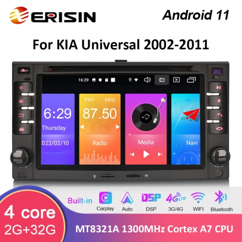 ES2732KN 2Din Android 11 Car Stereo System For Kia SORENTO OPTIMA RONDO CERATO Car GPS DSP Carplay Auto Radio